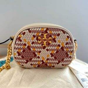 Tory Burch handbag ( Kira woven small camera bag)